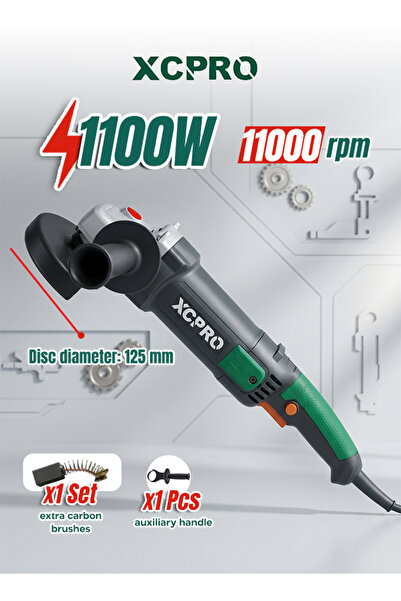 XCPRO Angle Grinder 125mm 1100W Electric 11000rpm M14