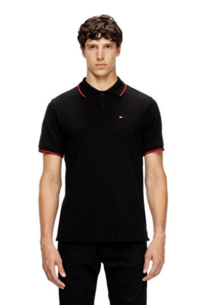 Diesel SİYAH LOGOLU ERKEK POLO T-SHIRT