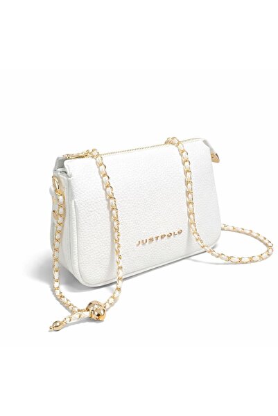 Just Polo Original Women's 4-Section Shoulder Bag with Chain Accessories (Siz...