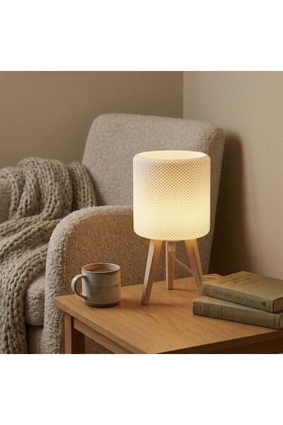 OEM Nova Table Lamp, Textured Organic Design, Biodegradable Material, 4m Text...