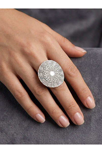 ARBABAG&ACCESSORY Zamak Metal (0 Nickel) Vintage-Gothic Adjustable Ring