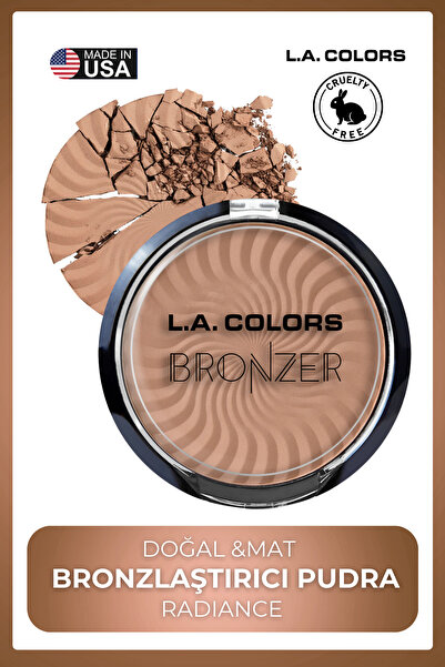 L.A Colors Sun-Kissed Bronzer - Natural Bronzing Powder with a Sun-Kissed Eff...