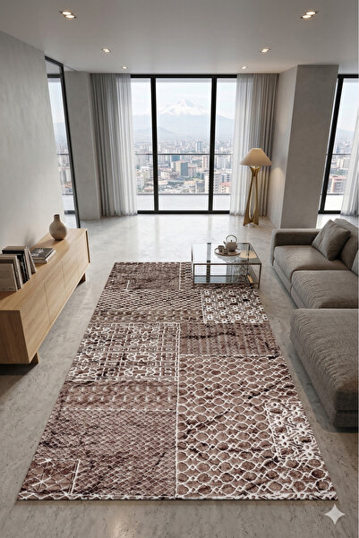 Şiva Home Non-Slip Based Carpet Runner Living Room Hallway Kitchen Bedroom Ca...