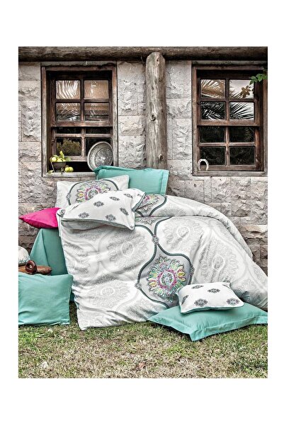 İssimo Home Jewel Merserizeli Pamuk Saten Çift Kişilik Nevresim Takımı