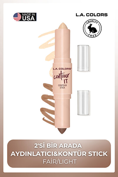 L.A Colors Duo Stick Contour & Glow -2'Si Bir Arada Aydınlatıcı&Kontür Stick ...
