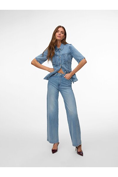 Vero Moda Jeans VMVEGA High rise Wide Leg Fit Jeans
