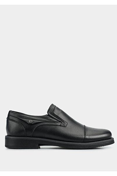 Eclipse Black Leather Men's Shoes
