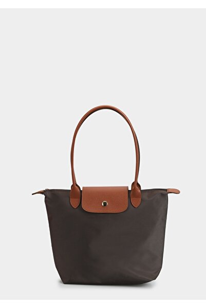 Provoq Кафяво-бежова дамска чанта за рамо