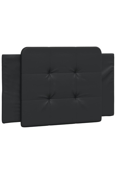 vidaxl Pernă pentru tăblie pat, Zadar, negru, 80 cm, piele artificială