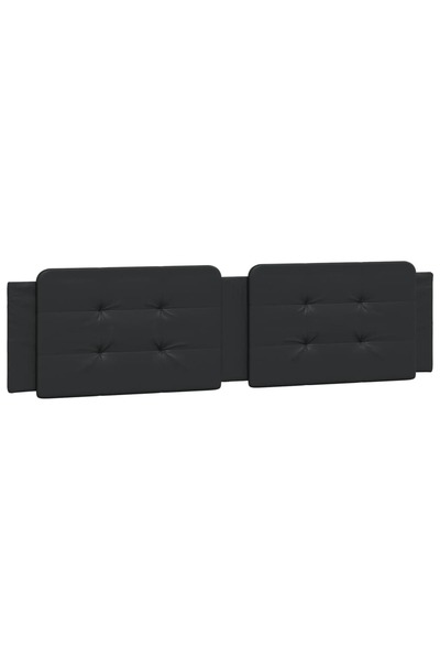 vidaxl Pernă pentru tăblie pat, Zadar, negru, 200 cm, piele artificială