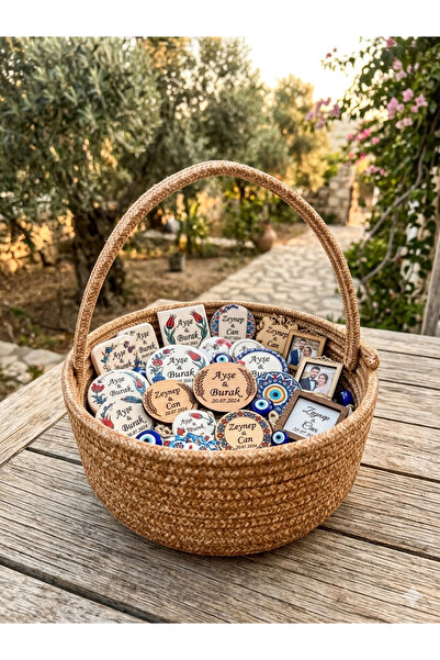 Home Hasır şekerlik, düğün nişan sepeti, hasır sepet, sunum sepeti