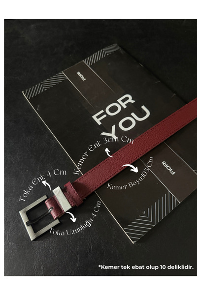 Fiori Square Buckle Bridged Women's Belt, Pants Belt, Jacket Belt, Dress Belt