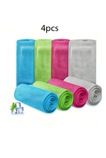 EHOME 4 Packs Cooling Towel, Microfiber Towels for Neck Face, Towel for Worki...