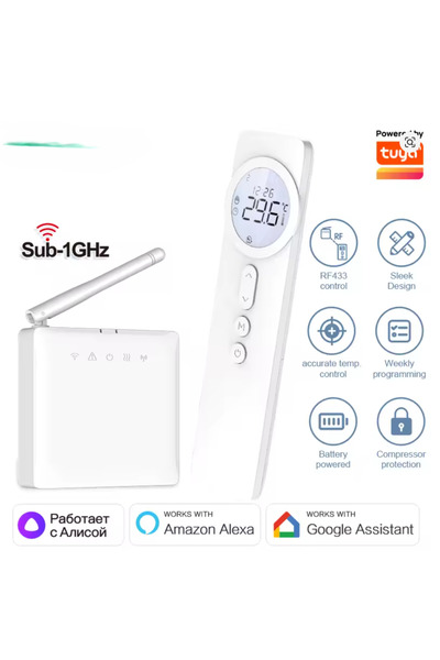 BeOk LOT-T2G-WIFI,Termostat inteligent WiFi,compatibil cu app Tuya/Smart Life