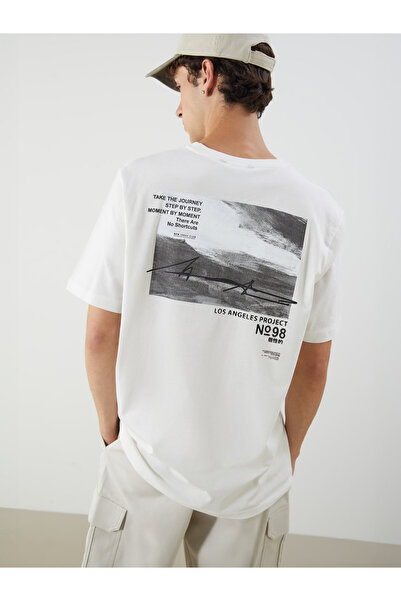 LC Waikiki Tricou bărbătesc din jerseu imprimat cu guler rotund