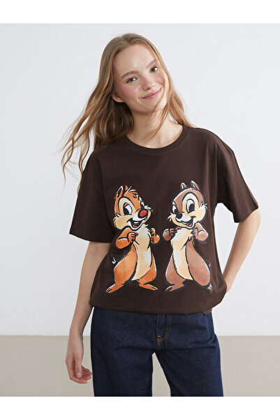 LC Waikiki Tricou de damă imprimat cu Chip și Dale
