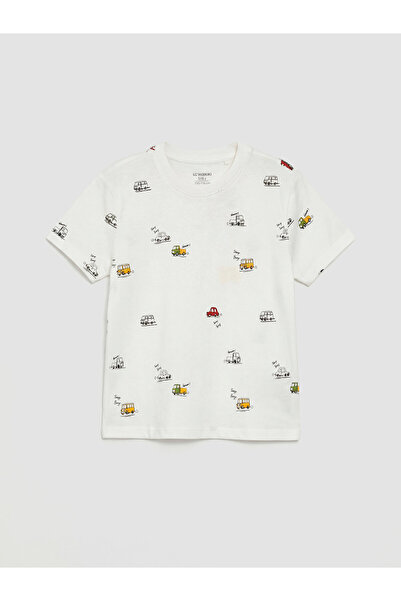 LC Waikiki Tricou de băieți cu guler rotund și imprimeu
