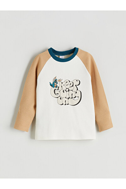 LC Waikiki Printed Waffle Boys' T-Shirt