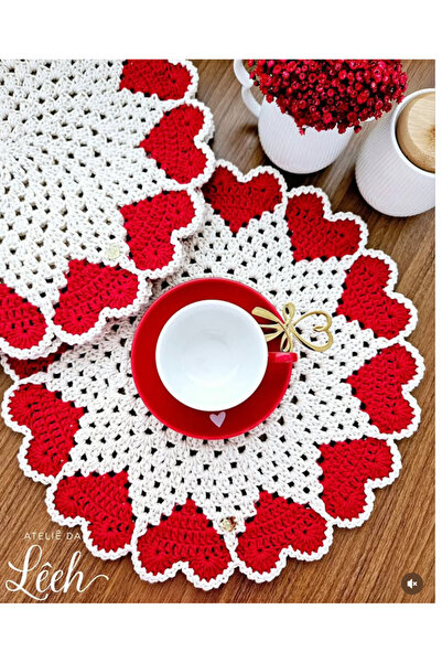 EL YAPIMI Megahan Hand-Knitted 6-Piece Supla /American Service/