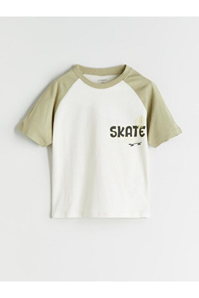LC Waikiki Tricou de băieți cu guler rotund și imprimeu