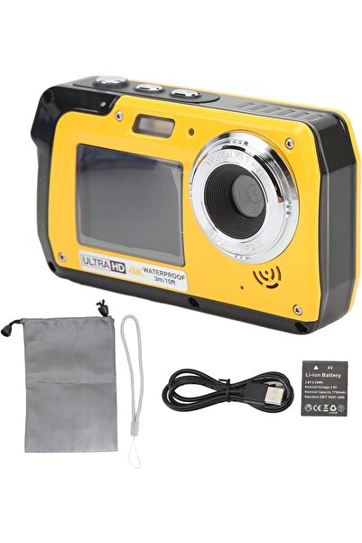 Generic Waterproof Digital Camera Underwater Cameras, 4K30FPS 56MP HD Video R...