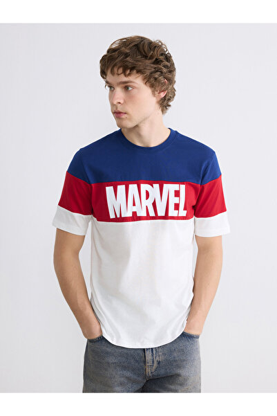 LC Waikiki Crew Neck Marvel Printed Cotton Men's T-Shirt