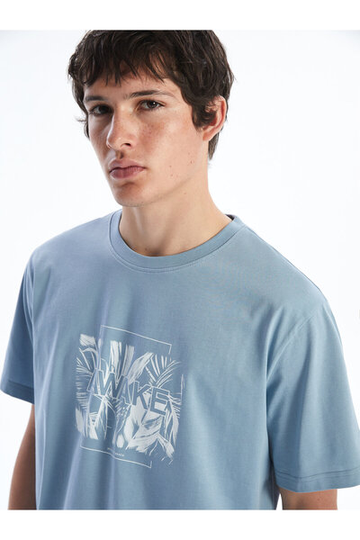 LC Waikiki Crew Neck Printed Jersey Men's T-Shirt