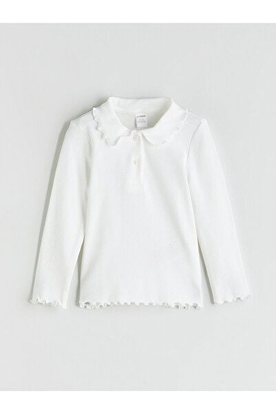 LC Waikiki Tricou de fetiță cu guler tip baby