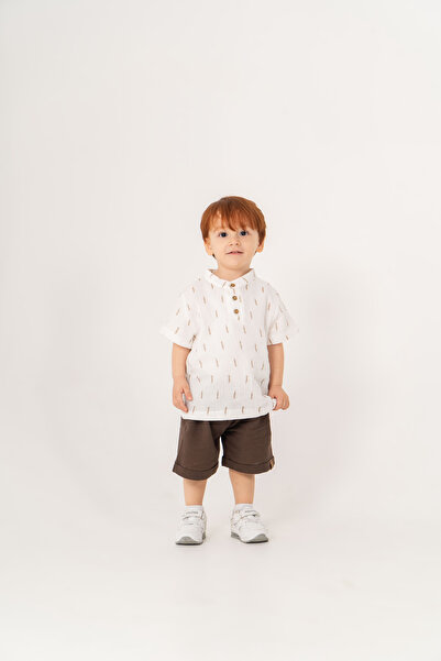 JNF kids Baby Boy Summer Muslin Shirt and Shorts 2-Piece Set