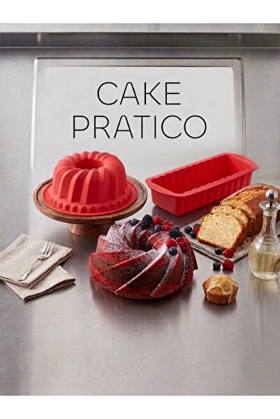Karaca Cnt Cake Pratico Red 2 Piece Silicone