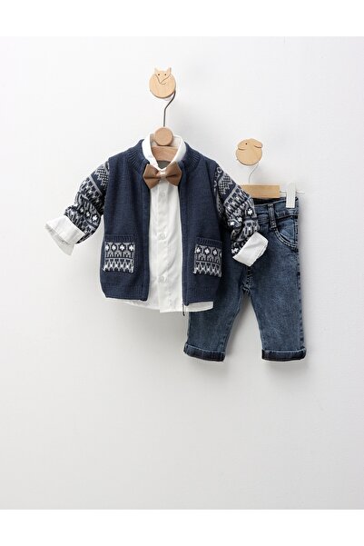 MiniKids Κομψό κοστούμι Ντέιβιντ, μπλε μοντέλο