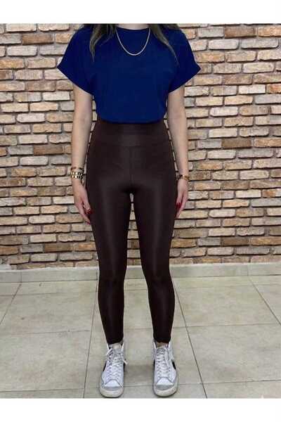 exxitcollection Diving Fabric High Waist Tight Leg Sports Leggings