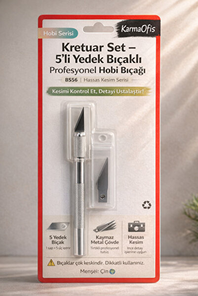 KarmaOfis Επαγγελματικό Σετ Ξυστρών – Λεπίδα Χόμπι Ακριβείας με 5 Ανταλλακτικ...