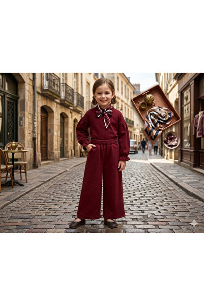 harby kids طقم فلارلي واسع الأرجل مكون من قطعتين للفتيات، مناسب لجميع المواسم...