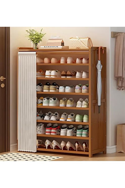 Beauenty Shoe Cabinet Bamboo Shoe Cabinet Freestanding