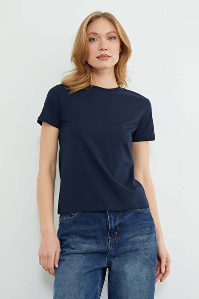 Fulla Moda Tricou de bază cu decolteu