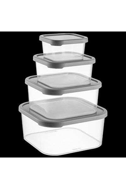 Soft Chef Gray Unisex 4-Piece Square Quick Set Model Code: Ays00655Gray