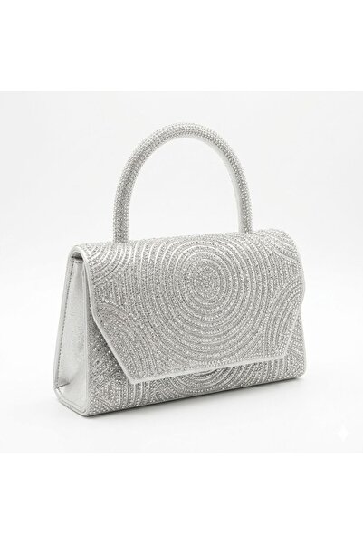 silora شنطة سهرة فاخرة مرصعة بالخرز والكريستال