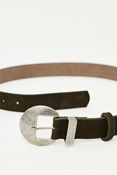 BE BLUE حزام كاكي مؤكسد