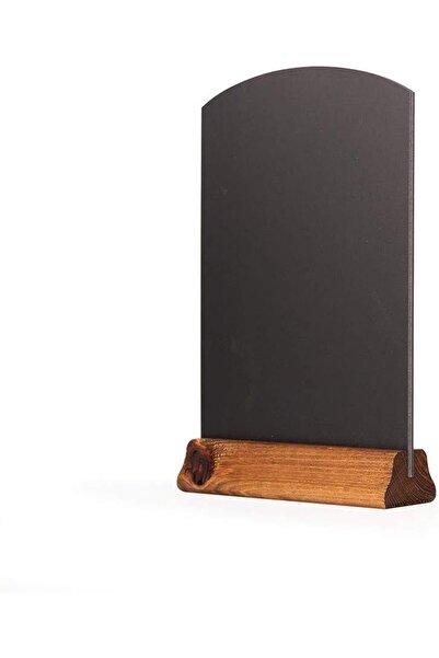 BPA سبورة سوداء للطاولة مع قاعدة، خشب، بني ريفي، A4، 31 × 21 × 4