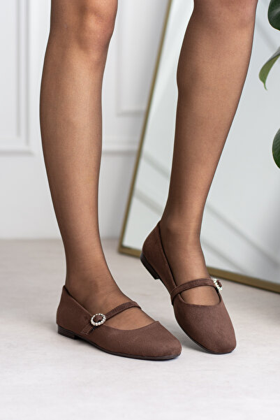 wolk shoes bely kadın babet taşlı