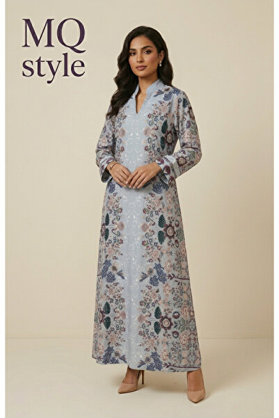 MQ Women's Loose-Fitting One-Piece Pearl and Rhinestone Embellished Robe