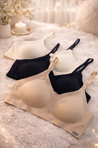 Bellaviera Underwear Seamless Bra Light | Lazer Kesim Dikişsiz Balensiz Kadın...