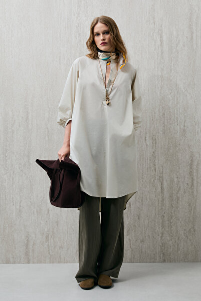 Lufian Γυναικείο φόρεμα Mabel σε μπεζ χρώμα