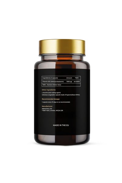 Herbolatti Vitamina B12 1000 µg 60 capsule – energie, sistem nervos, sânge –