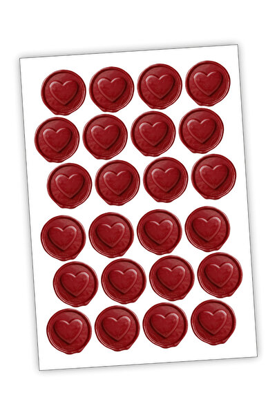 CANVELA 24 Adet Pastel 4 Renk 7x9 Zarf (Lila, Açık Mavi, Açık Sarı, Pembe) ve 24 Adet Kalpli Mühür Sticker Hediyeli