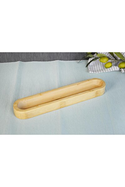 Paçi وعاء زيتون بيضاوي من خشب البامبو باللون البني للجنسين، رمز الموديل: P-AH...