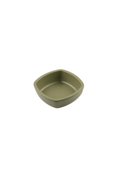 Globy Square Presentation Bowl Green 14.8×14.8×5 cm