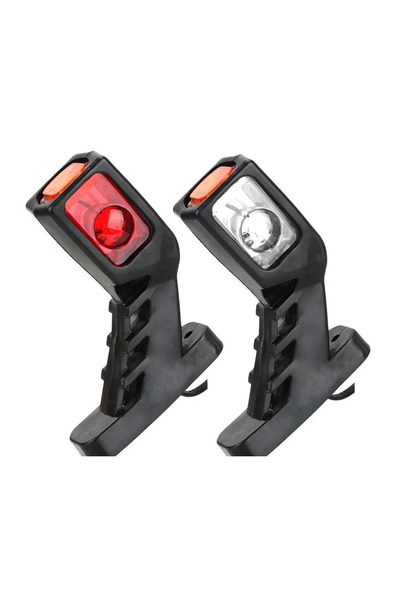 Ruan Set de 2 Profile LED de contur 12-24V cu 3 culori (Alb/Roșu/Galben) 9 LE...