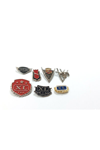 lina oto aksesuar 7 Pieces of Metal with Emblem Tape for Campaign Use